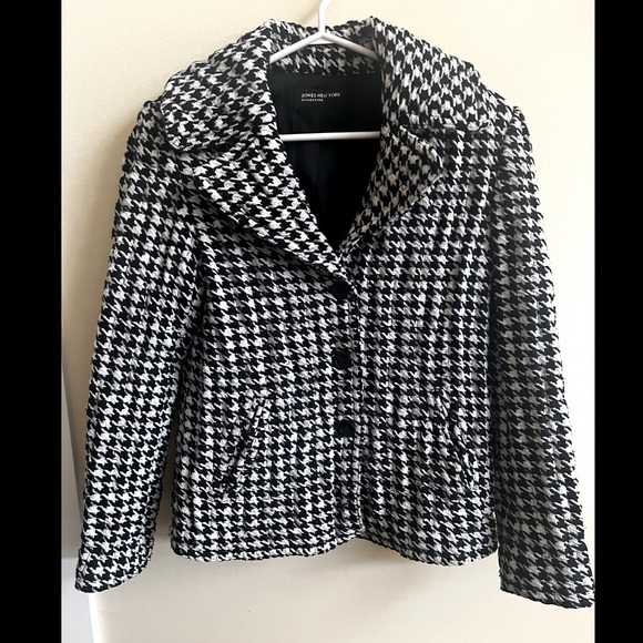 Jones New York Collection Black and White Blazer Jacket - Picture 1 of 6